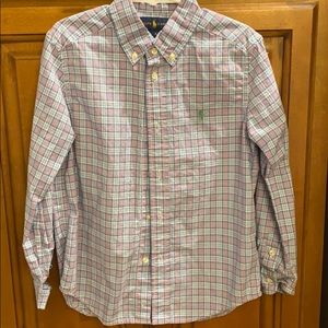 Boys Ralph Lauren button up dress shirt. Excellent